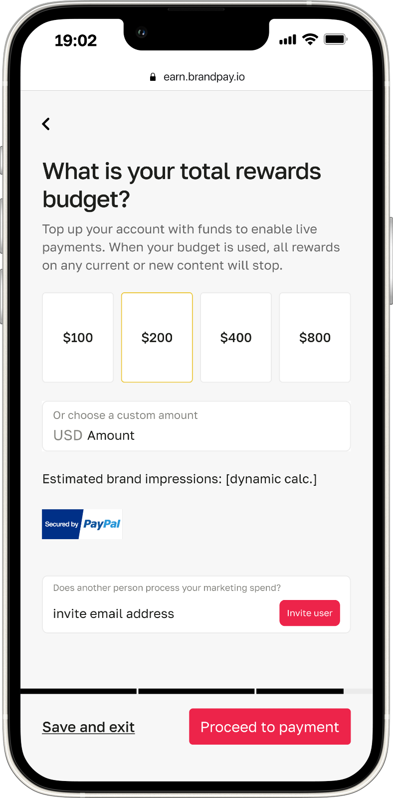 Set a budget and go - Brandpay